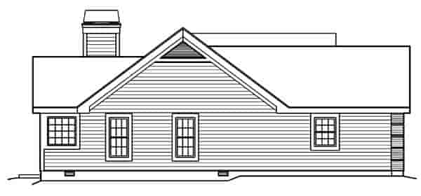 Country, Traditional House Plan 95801 with 3 Beds, 2 Baths, 2 Car Garage Picture 1