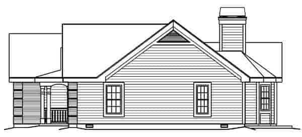 Country, Traditional House Plan 95801 with 3 Beds, 2 Baths, 2 Car Garage Picture 2