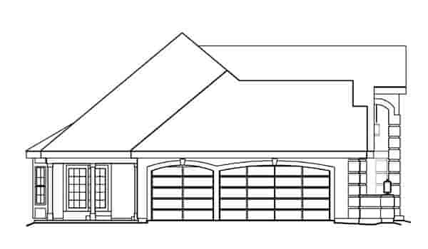 Ranch, Southern, Traditional House Plan 95809 with 3 Beds, 3 Baths, 3 Car Garage Picture 1
