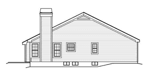 Country, Ranch, Traditional House Plan 95814 with 3 Beds, 2 Baths, 2 Car Garage Picture 1