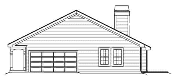 Country, Ranch, Traditional House Plan 95814 with 3 Beds, 2 Baths, 2 Car Garage Picture 2