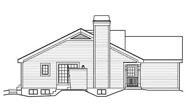 Country, Ranch, Traditional House Plan 95816 with 4 Beds, 3 Baths, 2 Car Garage Picture 1