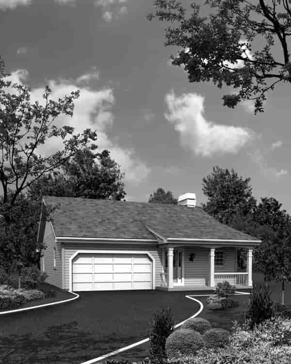 Cabin, Cottage, Country, Ranch, Traditional House Plan 95818 with 3 Beds, 2 Baths, 2 Car Garage Picture 3