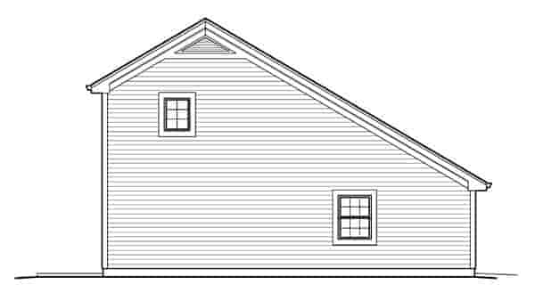 Country, Saltbox 1 Car Garage Apartment Plan 95826 with 1 Beds, 1 Baths Picture 1