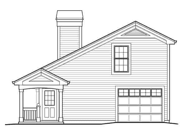 Country House Plan 95829 with 1 Beds, 2 Baths, 1 Car Garage Picture 2