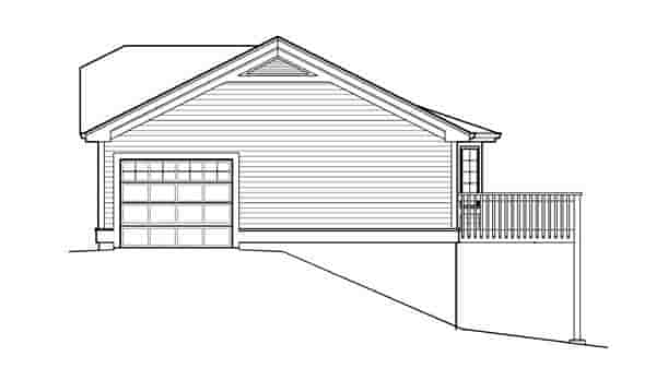 Cabin, Contemporary, Cottage, Country, Ranch House Plan 95836 with 2 Beds, 2 Baths, 1 Car Garage Picture 2