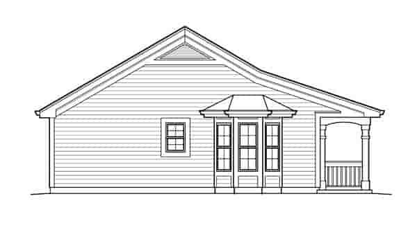 Cabin, Cottage, Country, Ranch, Traditional House Plan 95837 with 1 Beds, 1 Baths, 2 Car Garage Picture 1