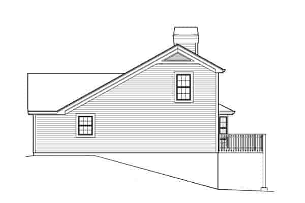 Traditional House Plan 95838 with 2 Beds, 2 Baths, 2 Car Garage Picture 2
