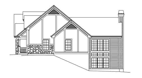 European, Ranch, Traditional, Tudor House Plan 95853 with 4 Beds, 3 Baths, 2 Car Garage Picture 2