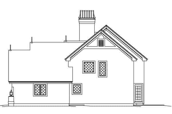 Cabin, Cottage, Craftsman, European, Tudor House Plan 95876 with 3 Beds, 3 Baths, 2 Car Garage Picture 2