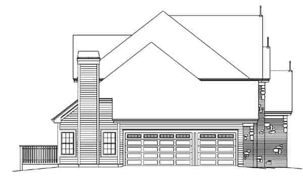Traditional House Plan 95888 with 4 Beds, 4 Baths, 3 Car Garage Picture 1