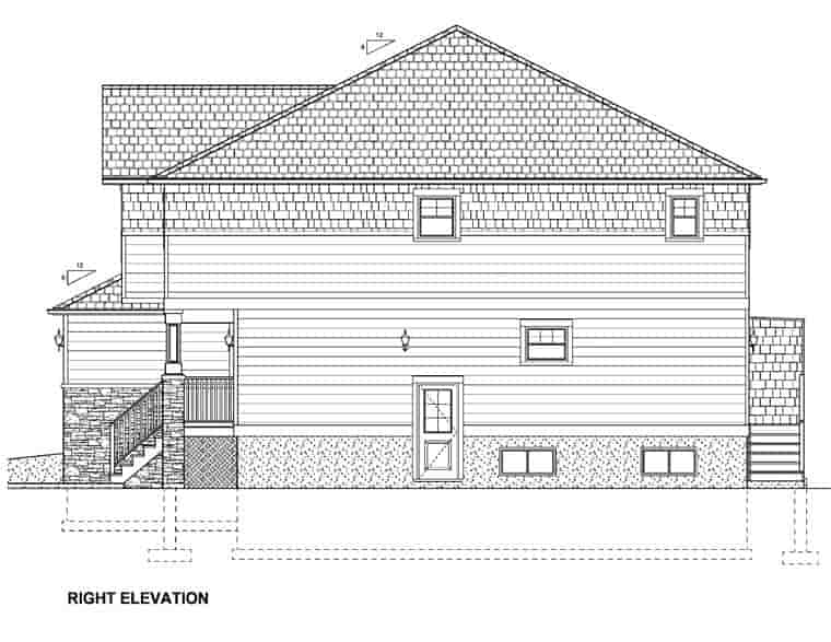 Craftsman Multi-Family Plan 96213 with 10 Beds, 8 Baths, 2 Car Garage Picture 2