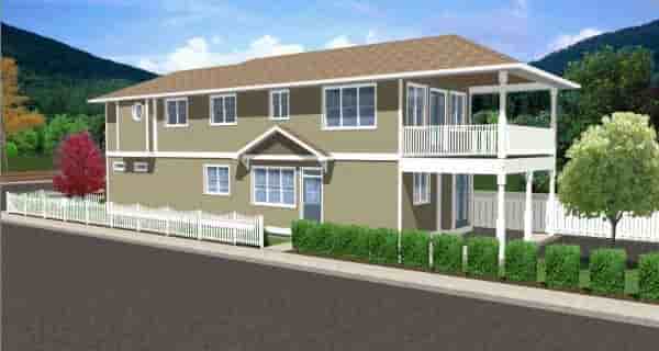 Traditional Multi-Family Plan 96230 with 5 Beds, 4 Baths Picture 1