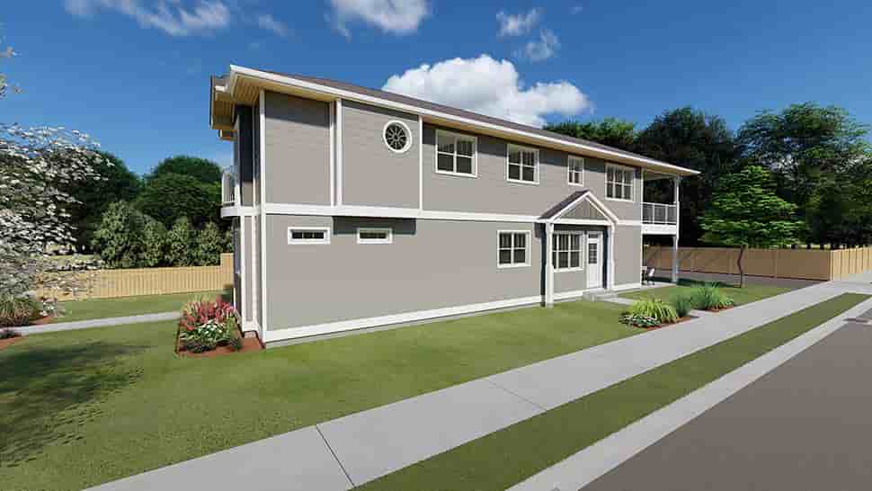 Traditional Multi-Family Plan 96230 with 5 Beds, 4 Baths Picture 2
