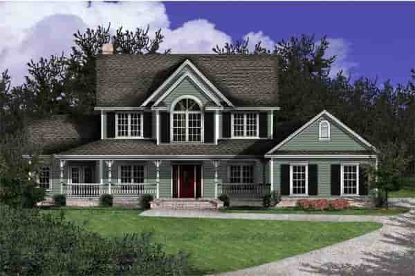 Country, Farmhouse, Southern House Plan 96820 with 4 Beds, 3 Baths Picture 1