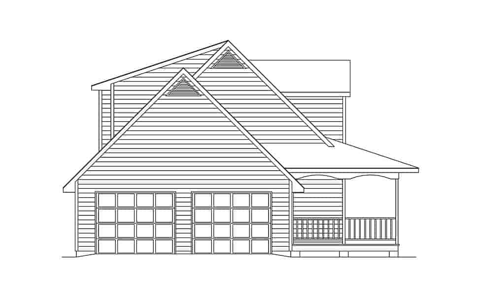 Cape Cod, Country House Plan 97213 with 3 Beds, 2 Baths, 2 Car Garage Picture 2