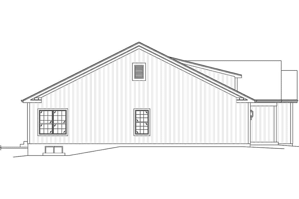 Country, Farmhouse House Plan 97269 with 3 Beds, 2 Baths, 2 Car Garage Picture 2