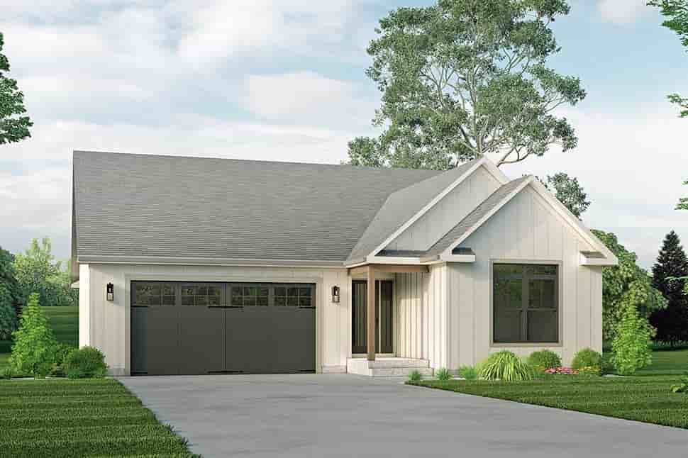 Country, Farmhouse House Plan 97270 with 3 Beds, 2 Baths, 2 Car Garage Picture 3