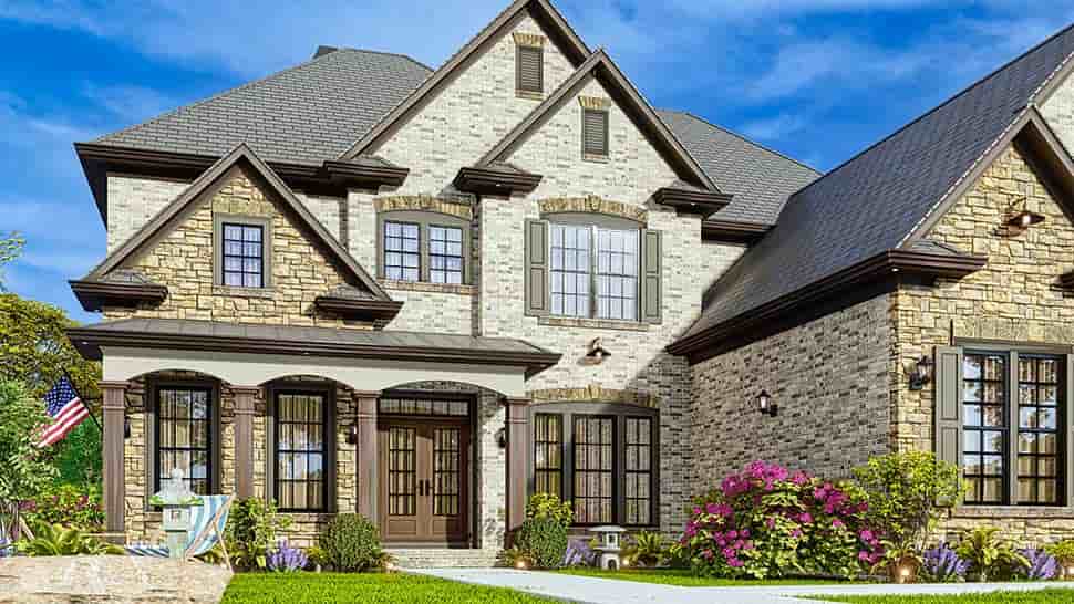 Country, European, Southern, Traditional House Plan 97627 with 5 Beds, 4 Baths, 3 Car Garage Picture 3