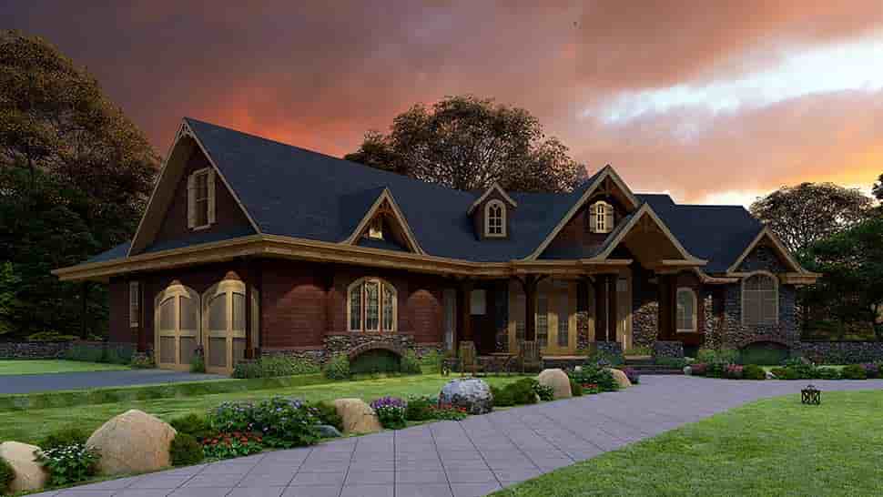 Cottage, Country, Craftsman, Traditional House Plan 97630 with 3 Beds, 3 Baths, 2 Car Garage Picture 4