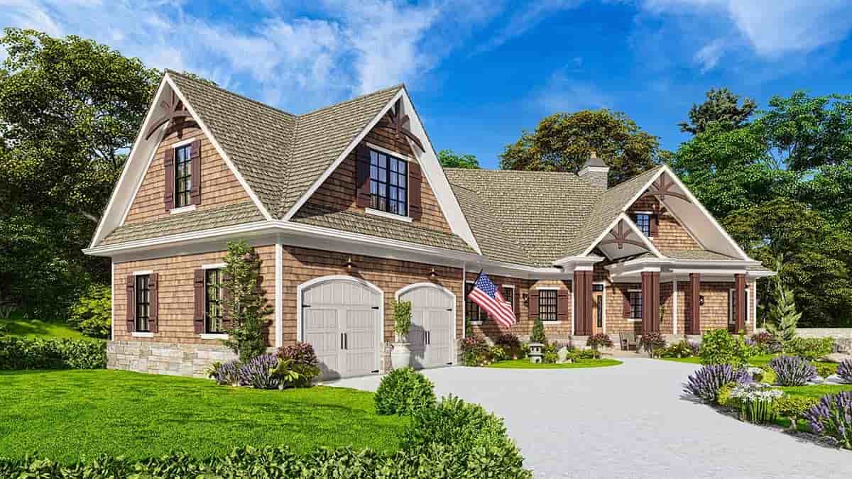 Country, Craftsman, Ranch House Plan 97639 with 3 Beds, 3 Baths, 2 Car Garage Picture 2