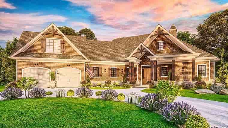 Country, Craftsman, Ranch House Plan 97639 with 3 Beds, 3 Baths, 2 Car Garage Picture 5
