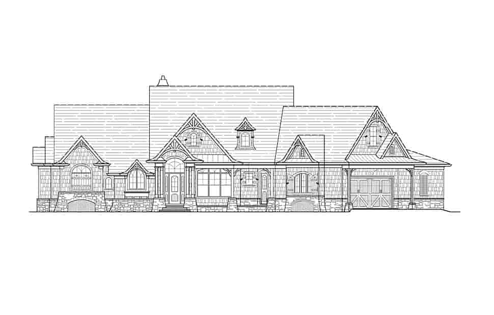 Craftsman, Tuscan House Plan 97640 with 3 Beds, 4 Baths, 2 Car Garage Picture 1