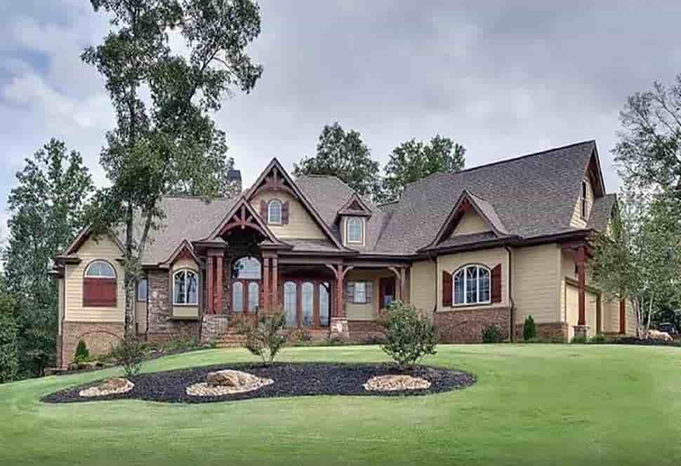 Craftsman, Tuscan House Plan 97640 with 3 Beds, 4 Baths, 2 Car Garage Picture 2
