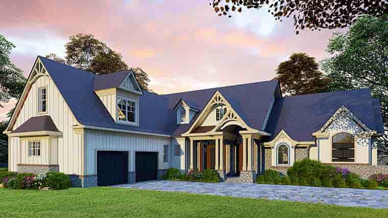 Country, Craftsman House Plan 97647 with 5 Beds, 5 Baths, 2 Car Garage Picture 5
