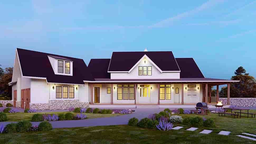 Country, Farmhouse, Southern House Plan 97649 with 4 Beds, 5 Baths, 3 Car Garage Picture 4