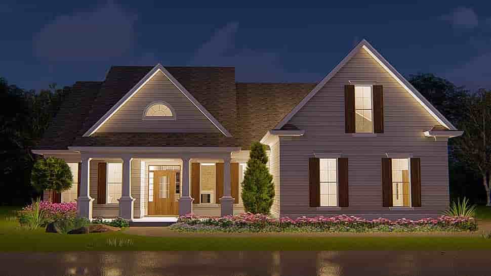 Cottage, Ranch, Traditional House Plan 97662 with 3 Beds, 2 Baths, 2 Car Garage Picture 3