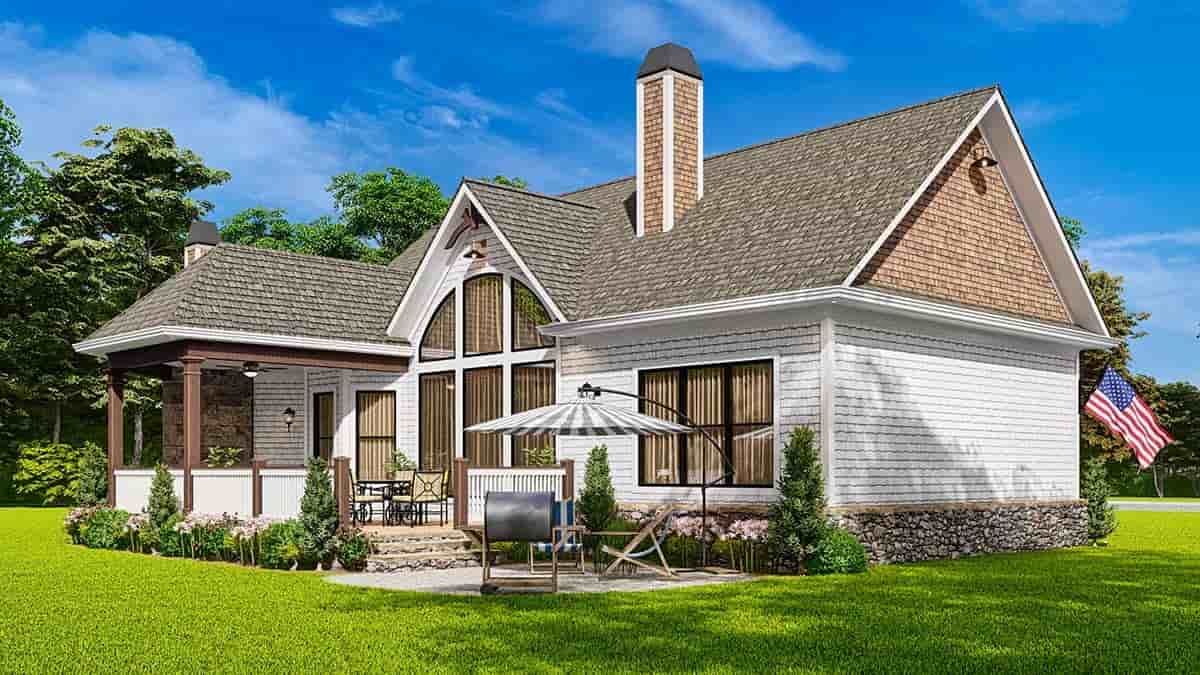 Craftsman, One-Story, Ranch House Plan 97675 with 3 Beds, 2 Baths, 2 Car Garage Picture 2