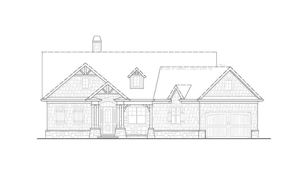 Cottage, Craftsman, One-Story House Plan 97683 with 3 Beds, 2 Baths, 2 Car Garage Picture 13