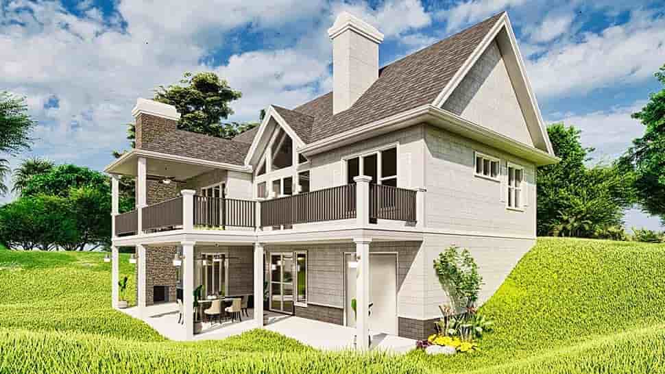 Cottage, Craftsman, One-Story House Plan 97683 with 3 Beds, 2 Baths, 2 Car Garage Picture 3