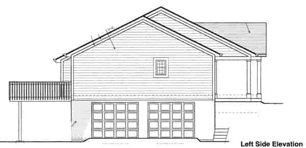 Bungalow House Plan 97730 with 3 Beds, 2 Baths, 2 Car Garage Picture 1
