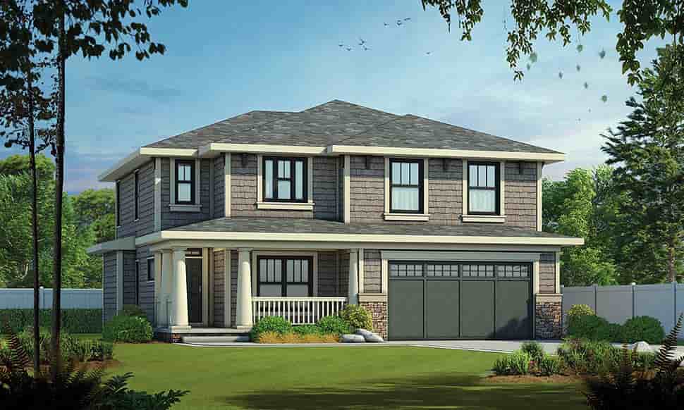 Craftsman House Plan 97974 with 4 Beds, 3 Baths, 2 Car Garage Picture 3