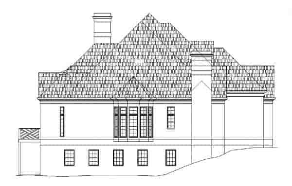 European, Greek Revival, Victorian House Plan 98226 with 4 Beds, 4 Baths, 3 Car Garage Picture 3