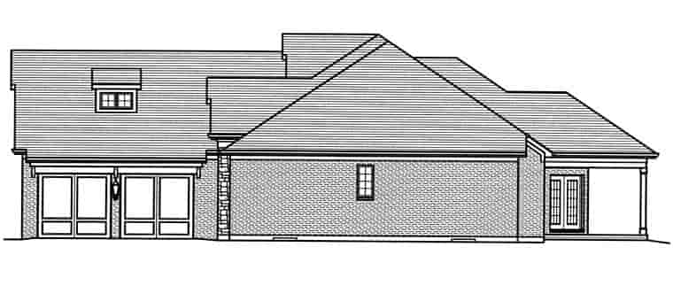 Craftsman, Traditional House Plan 98668 with 3 Beds, 2 Baths, 2 Car Garage Picture 2