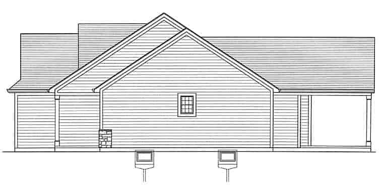 Bungalow, Cottage, Ranch House Plan 98695 with 3 Beds, 2 Baths, 2 Car Garage Picture 1