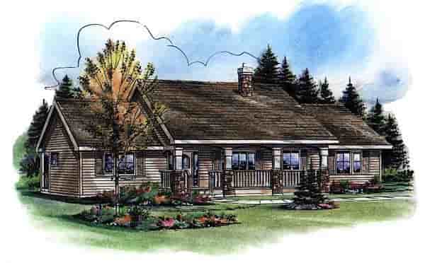 Ranch House Plan 98889 with 3 Beds, 2 Baths Picture 1