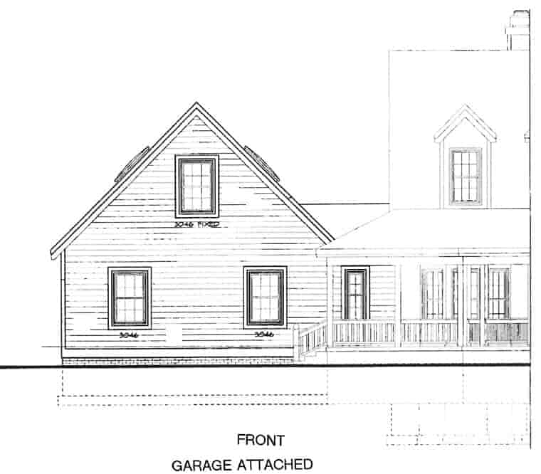 Country, Farmhouse House Plan 99285 with 3 Beds, 3 Baths Picture 3