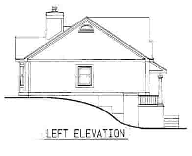 Country, One-Story House Plan 99349 with 3 Beds, 2 Baths Picture 1