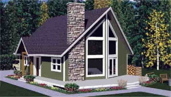 Contemporary House Plan 99914 with 2 Beds, 2 Baths Picture 4