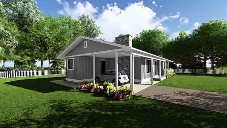 Bungalow, Country, Farmhouse, One-Story, Ranch House Plan 99919 with 3 Beds, 2 Baths, 1 Car Garage Picture 5