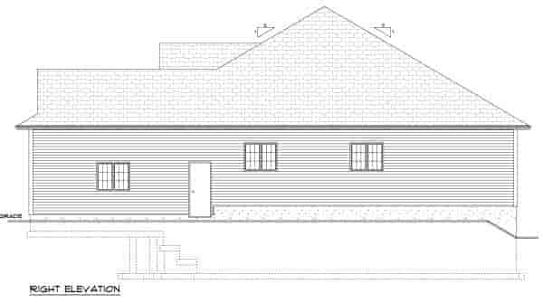 House Plan 99936 with 3 Beds, 2 Baths, 2 Car Garage Picture 2