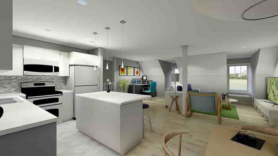 3 Car Garage Apartment Plan 99939 with 2 Beds, 2 Baths Picture 3