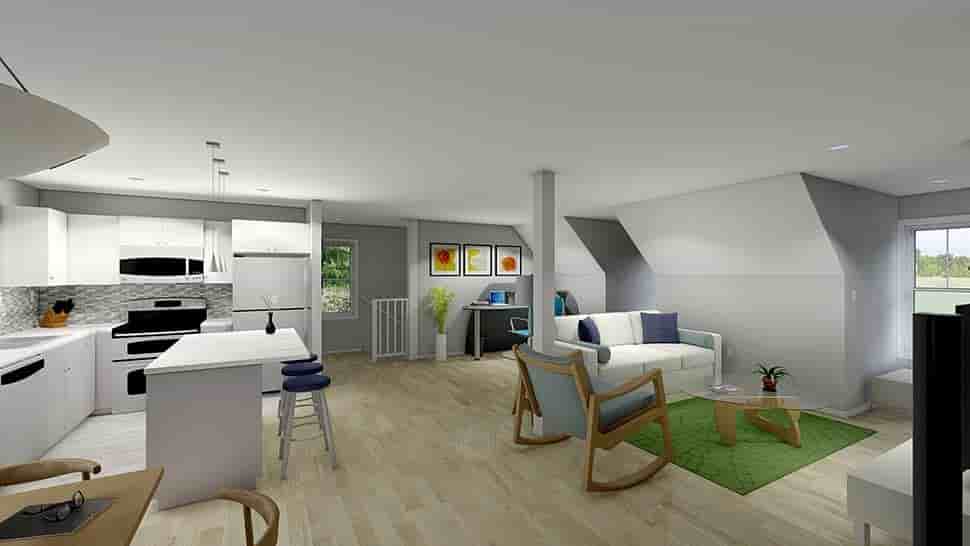 3 Car Garage Apartment Plan 99939 with 2 Beds, 2 Baths Picture 4
