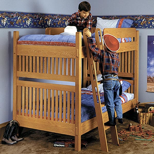 Arts and Crafts Bunk Bed Woodworking Plan