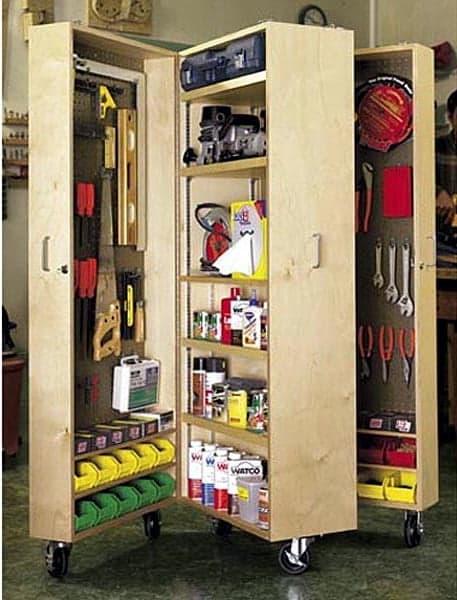 Mobile Tool Cabinet Woodworking Plan
