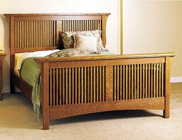 Arts & Crafts Bed Woodworking Plan